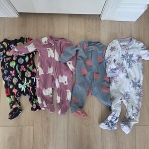 Fleece NB Onesies- Carters, Old Navy, Burts Bees
